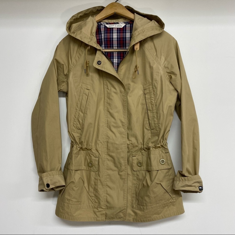 Woolrich Lightweight Zip Front Hooded Windbreaker Jacket Size Medium